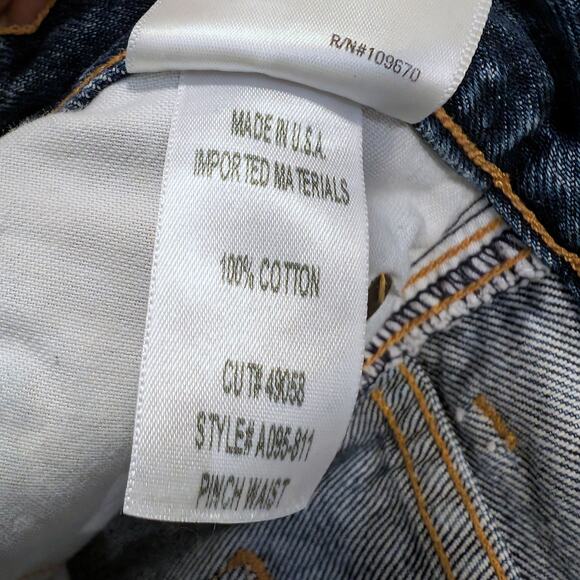 AGOLDE Pinch Waist Jeans High Rise Kick Flare Placebo Blue A095-811 Size 27 - Picture 5 of 6